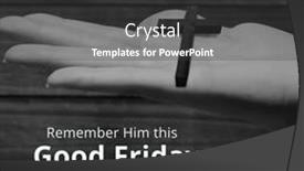  Presentation with friday - Slides enhanced with image-of-good-friday-text background and a dark gray colored foreground