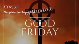  Presentation with good friday - Presentation theme consisting of image-of-good-friday-text background and a tawny brown colored foreground