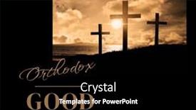  Presentation with friday - Presentation theme featuring image-of-good-friday-text background and a  colored foreground