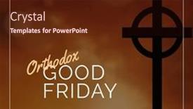  Presentation with good friday - PPT theme with image-of-good-friday-text background and a  colored foreground