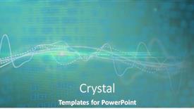  Presentation with technology economy - Slide set consisting of image-of-graphs-and-binary background and a teal colored foreground