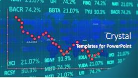  Presentation with technology economy - Slide deck featuring image-of-graphs-and-financial background and a ocean colored foreground