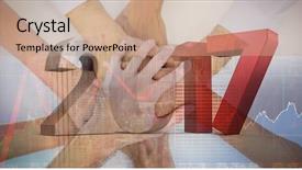  Presentation with red and gray - Theme consisting of image of gray and red background and a  colored foreground