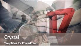  Presentation with numbers - Slide deck featuring image of gray and red background and a  colored foreground