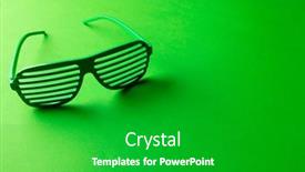  Presentation with irish - PPT layouts featuring image-of-green-glasses background and a shamrock green colored foreground