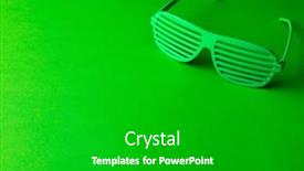  Presentation with irish - PPT theme featuring image-of-green-glasses background and a black colored foreground