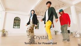  Presentation with hip hop - Theme featuring image-of-group-of-group background and a lemonade colored foreground