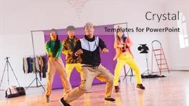  Presentation with hip hop - Presentation with image-of-group-of-group background and a lemonade colored foreground