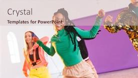  Presentation with movement - PPT layouts consisting of image-of-group-of-group background and a lemonade colored foreground