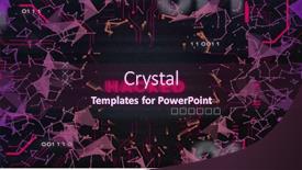  Presentation with data security - Presentation theme featuring image-of-hacked-text background and a wine colored foreground