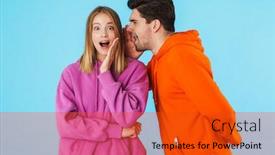  Presentation with creeper image - Amazing presentation theme having image-of-handsome-young-bristle backdrop and a red colored foreground