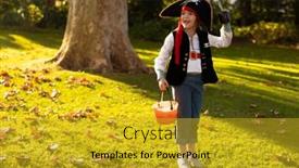  Presentation with happy image - Slide deck consisting of image-of-happy-caucasian-boy background and a gold colored foreground