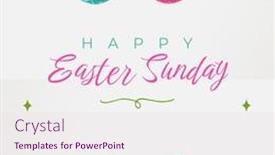  Presentation with celebration - Presentation featuring image-of-happy-easter-sunday background and a lemonade colored foreground