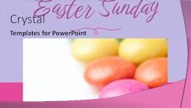  Presentation with celebration - PPT theme having image-of-happy-easter-sunday background and a light blue colored foreground
