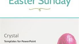  Presentation with celebration - Slide deck featuring image-of-happy-easter-sunday background and a white colored foreground