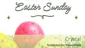  Presentation with celebration - Presentation theme enhanced with image-of-happy-easter-sunday background and a soft green colored foreground