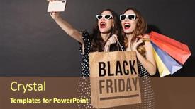  Presentation with black girls - PPT layouts enhanced with image-of-happy-girls background and a tawny brown colored foreground