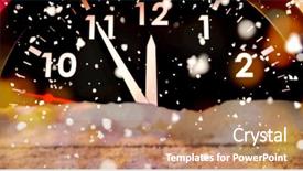  Presentation with happy new year - Amazing PPT layouts having image of happy new year backdrop and a coral colored foreground