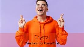  Presentation with hopeful - PPT theme featuring image-of-happy-positive-cheery background and a red colored foreground