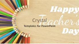  Presentation with teachers - Theme enhanced with image-of-happy-teachers-day background and a lemonade colored foreground