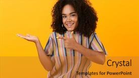  Presentation with africas cute - Beautiful theme featuring image of happy young african backdrop and a  colored foreground