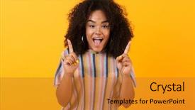  Presentation with africas cute - Slide deck featuring image of happy young african background and a  colored foreground