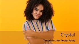  Presentation with africas cute - Cool new theme with image of happy young african backdrop and a  colored foreground