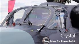  Presentation with helicopter - Cool new slides with image of helicopter backdrop and a gray colored foreground