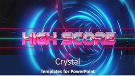  Presentation with concept high blood pressure used tablets - Presentation theme having image-of-high-score-over background and a ocean colored foreground