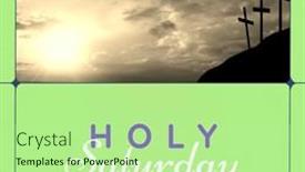  Presentation with holy celebration - Presentation consisting of image-of-holy-saturday-text background and a  colored foreground