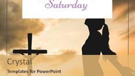  Presentation with holy celebration - PPT layouts featuring image-of-holy-saturday-text background and a yellow colored foreground