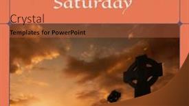  Presentation with holy celebration - PPT theme having image-of-holy-saturday-text background and a  colored foreground