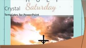  Presentation with holy celebration - PPT layouts featuring image-of-holy-saturday-text background and a  colored foreground