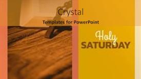  Presentation with holy celebration - Slide deck having image-of-holy-saturday-text background and a gold colored foreground