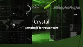  Presentation with digital image processing - Presentation design having image-of-hud-screens background and a black colored foreground