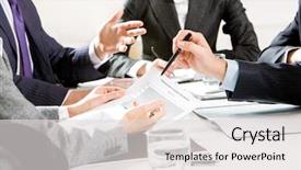  Presentation with discussion - Amazing presentation theme having 3d render of golden dices isolated on white background backdrop and a cream colored foreground