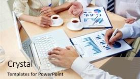  Presentation with human resource - Slide deck enhanced with image of human hands background and a lemonade colored foreground