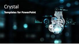  Presentation with human heart - Beautiful PPT layouts featuring image-of-human-heart-made backdrop and a black colored foreground