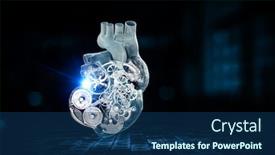  Presentation with human heart - Cool new theme with image-of-human-heart-made backdrop and a ocean colored foreground