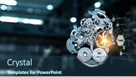  Presentation with human heart - Slide set having image-of-human-heart-made background and a ocean colored foreground