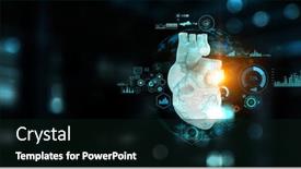  Presentation with human heart - Slide set having image-of-human-heart-made background and a black colored foreground