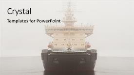  Presentation with icebreaker - Amazing theme having image of icebreaker backdrop and a  colored foreground