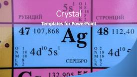  Presentation with periodic table - Slides featuring image-of-individual-elements background and a coral colored foreground