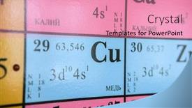  Presentation with periodic table - Slides with image-of-individual-elements background and a coral colored foreground