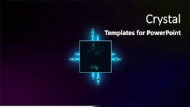  Presentation with circuit - PPT theme featuring image-of-integrated-circuit-over background and a black colored foreground