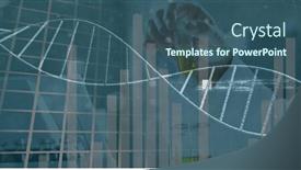  Presentation with dna computing - Presentation theme featuring image-of-interference-and-dna background and a ocean colored foreground