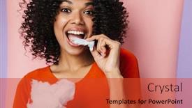  Presentation with cotton candy - Colorful PPT theme enhanced with image-of-joyful-african-american backdrop and a red colored foreground
