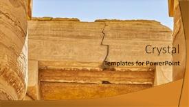  Presentation with karnak - Presentation theme featuring image-of-karnak-temple background and a gold colored foreground