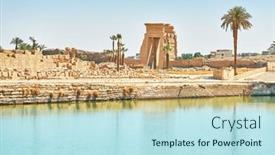  Presentation with karnak - Slides with image-of-karnak-temple background and a sky blue colored foreground