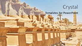  Presentation with karnak - Slides having image-of-karnak-temple background and a light blue colored foreground
